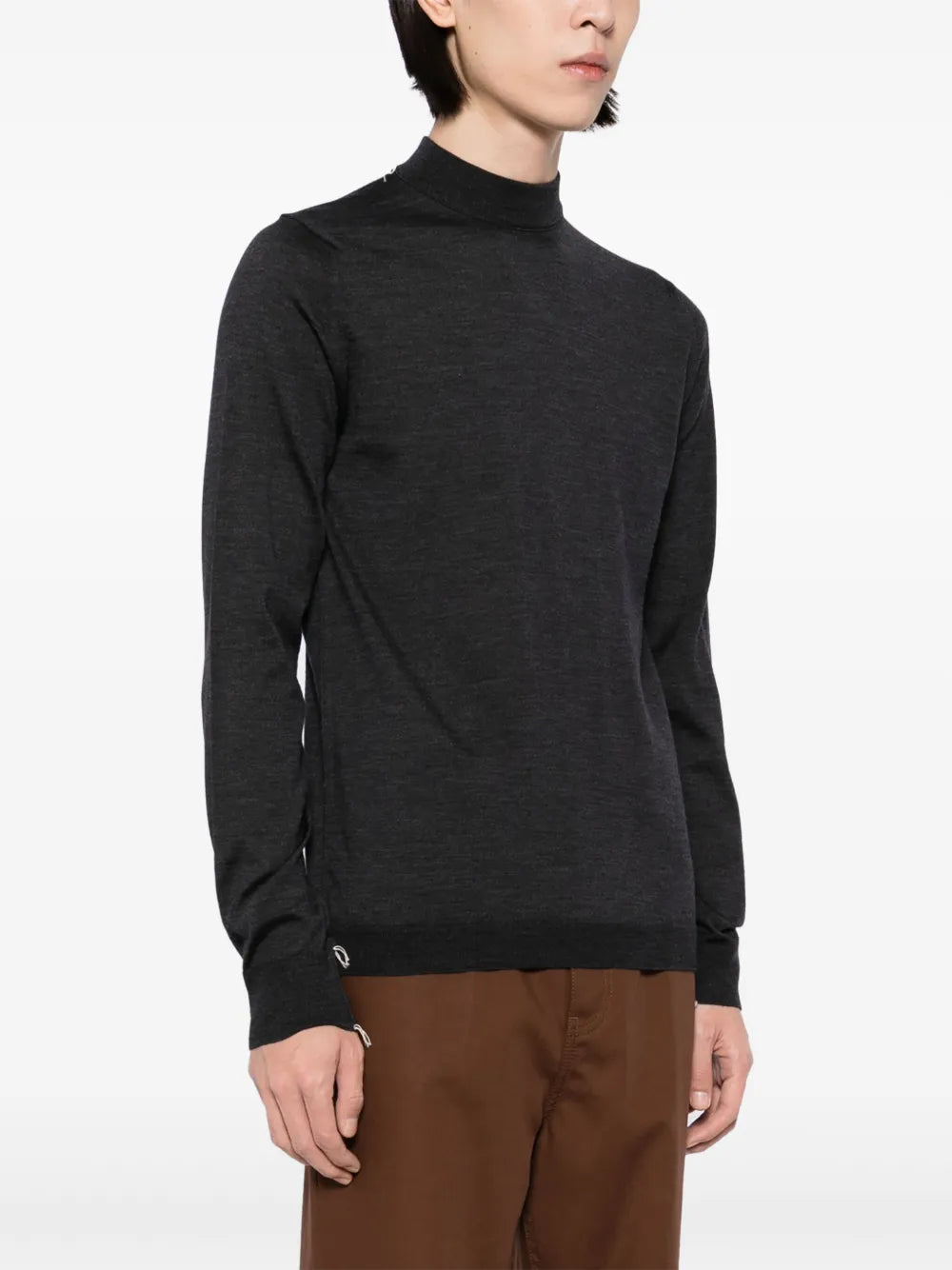Maison Margiela suéter con cuello redondo - Gris - imagen 3