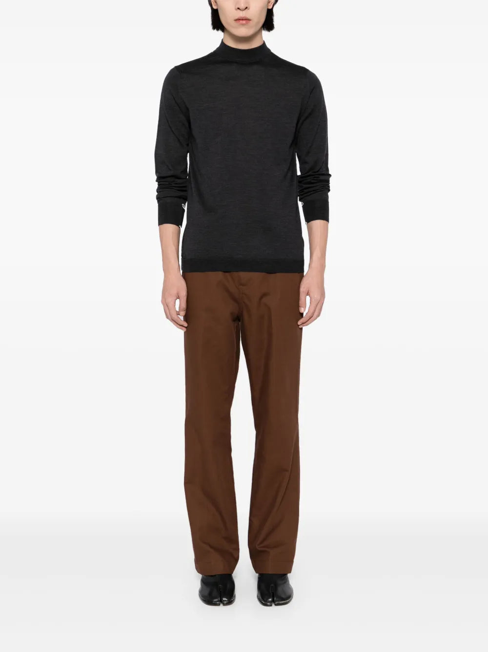Maison Margiela suéter con cuello redondo - Gris - imagen 2