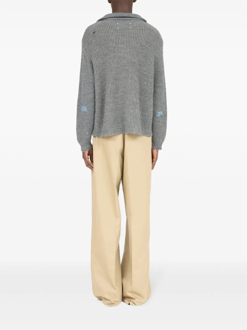 Maison Margiela suéter Summer Shetland - Gris - imagen 4