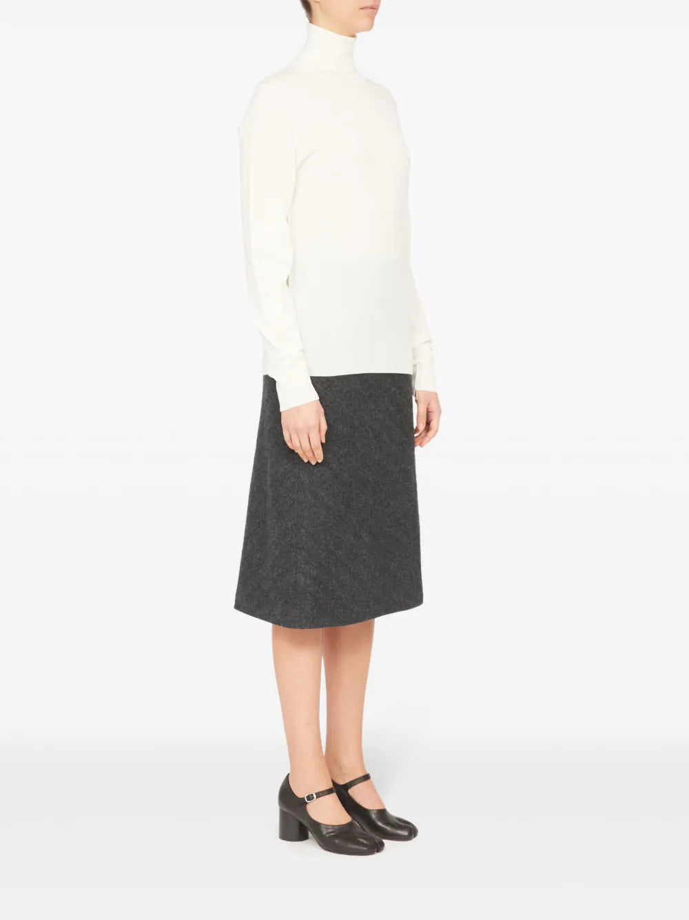 Maison Margiela suéter con cuello de tortuga - Blanco - imagen 3
