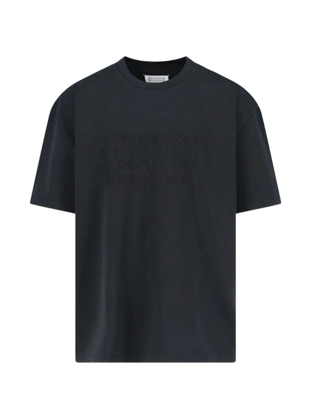 Maison Margiela playera de algodón con logo bordado - Negro - imagen 1