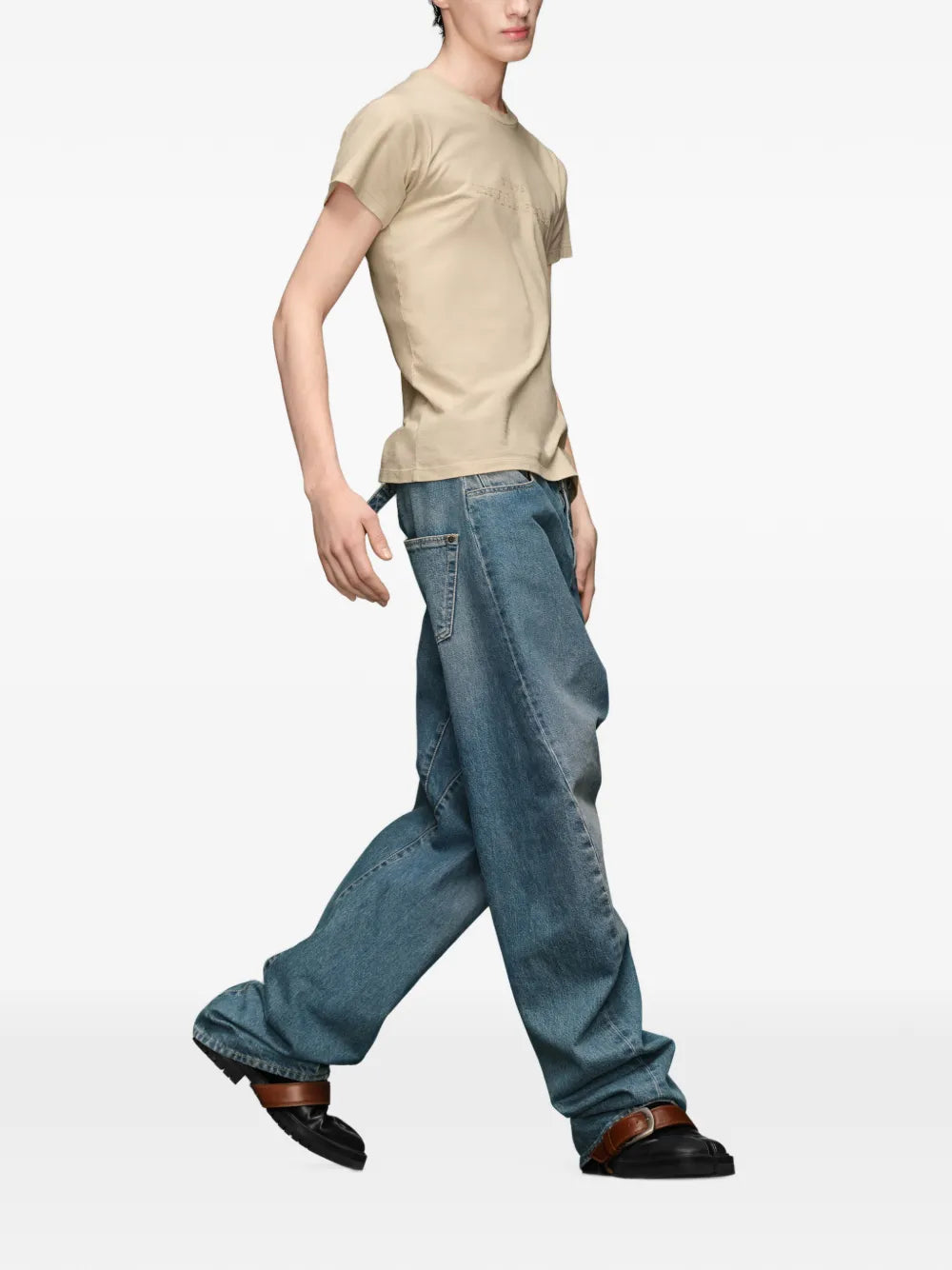 Maison Margiela jeans tapered y detalle de costura - Azul - imagen 3