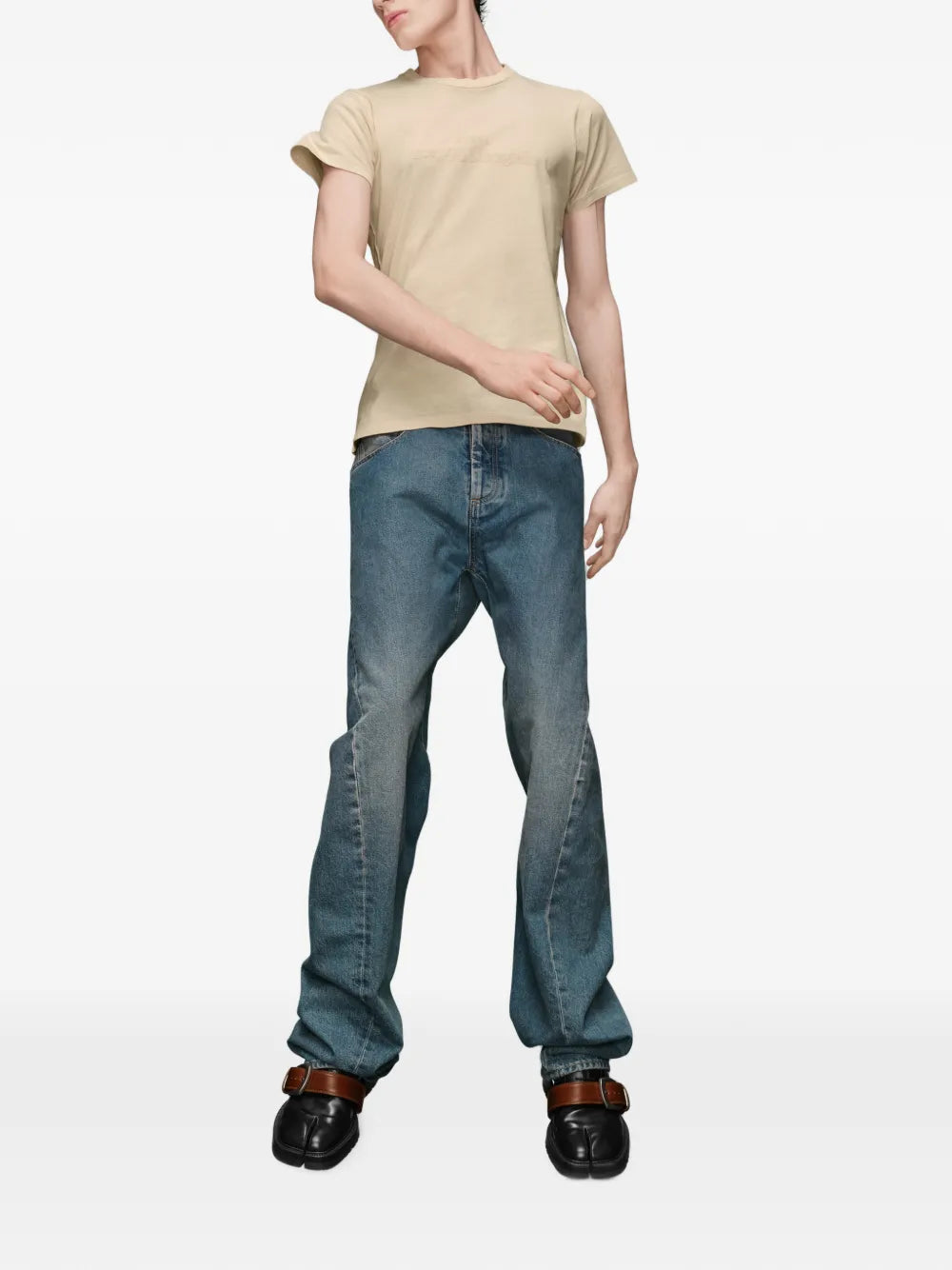 Maison Margiela jeans tapered y detalle de costura - Azul - imagen 2