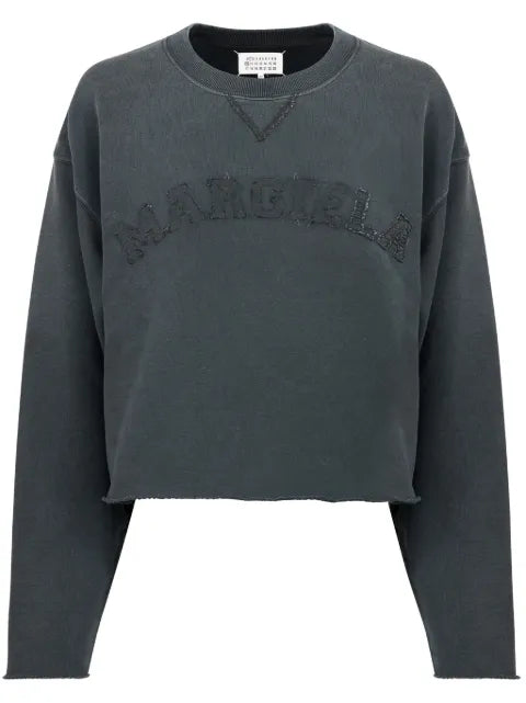 Maison Margiela sudadera con aplique del logo - imagen 1