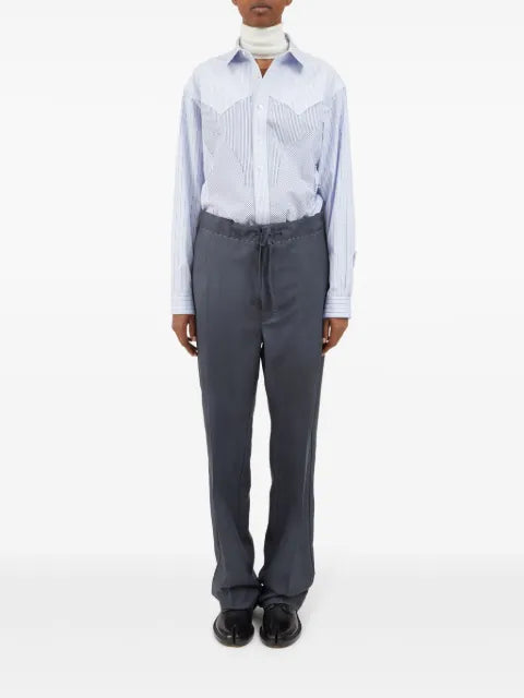 Maison Margiela pantalones rectos con efecto moiré - imagen 2