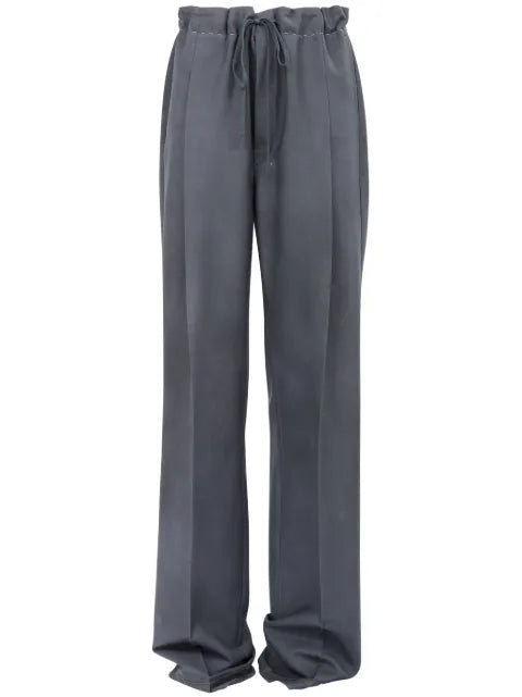 Maison Margiela pantalones rectos con efecto moiré - imagen 1