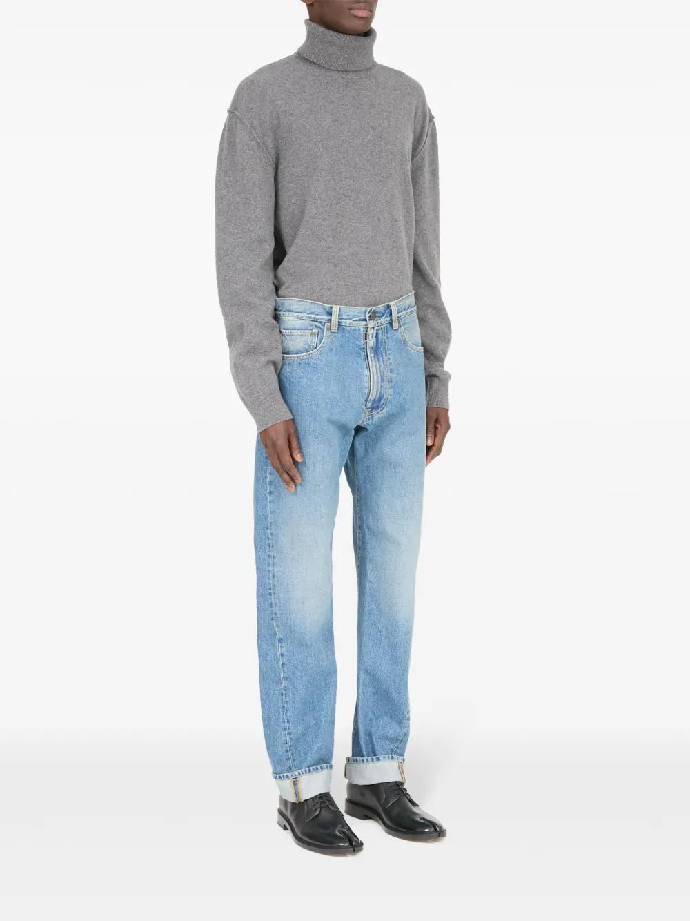 Maison Margiela jeans con dobladillo vuelto - Azul - imagen 3