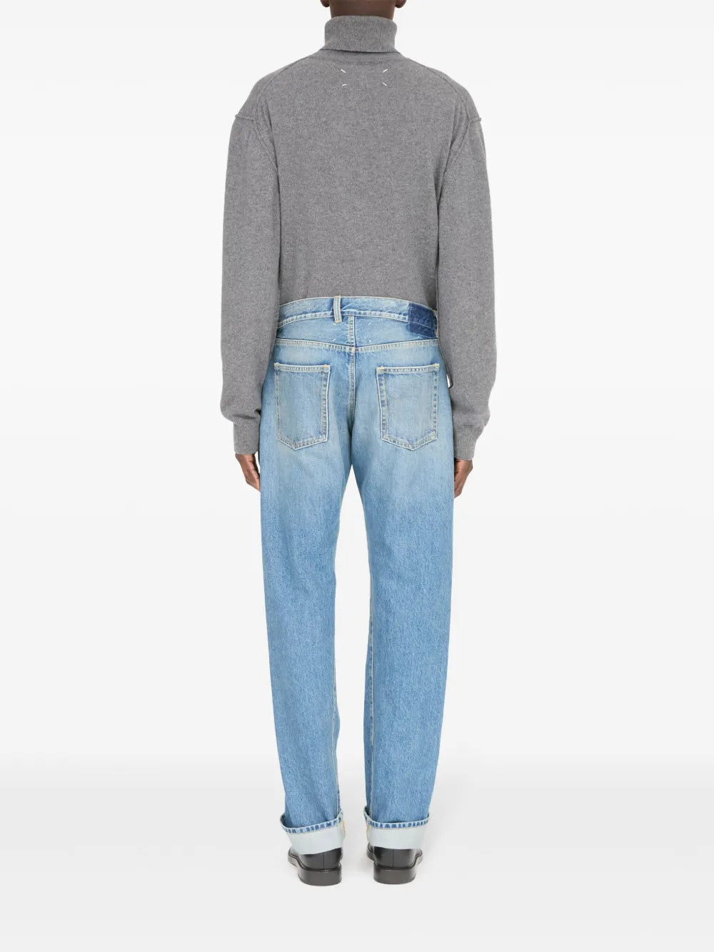 Maison Margiela jeans con dobladillo vuelto - Azul - imagen 4