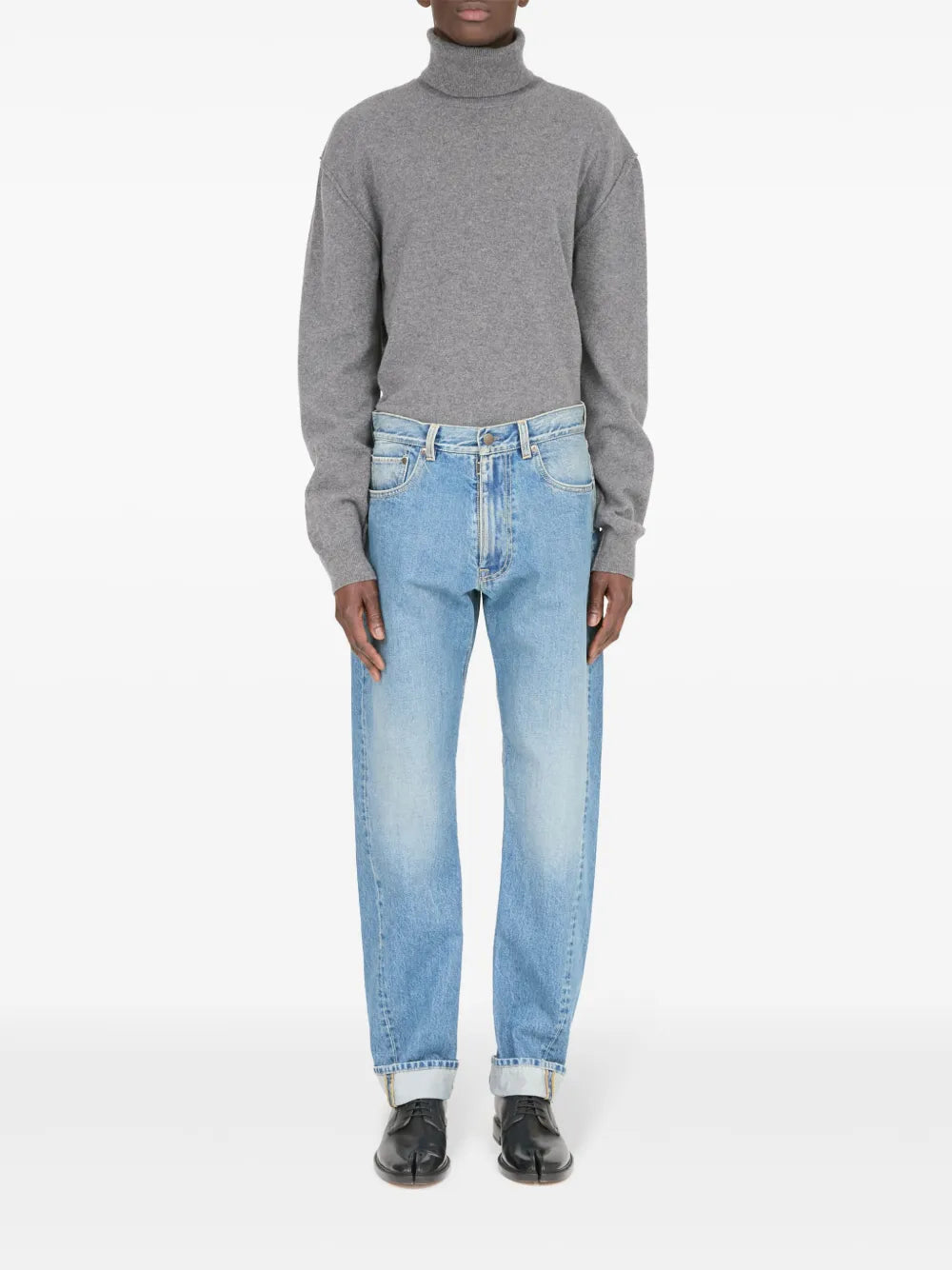 Maison Margiela jeans con dobladillo vuelto - Azul - imagen 2