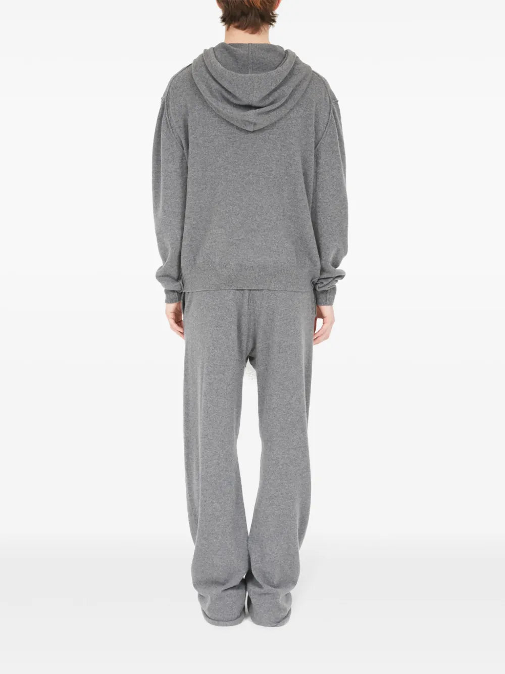 Maison Margiela hoodie tejida con bolsillo - Gris - imagen 4