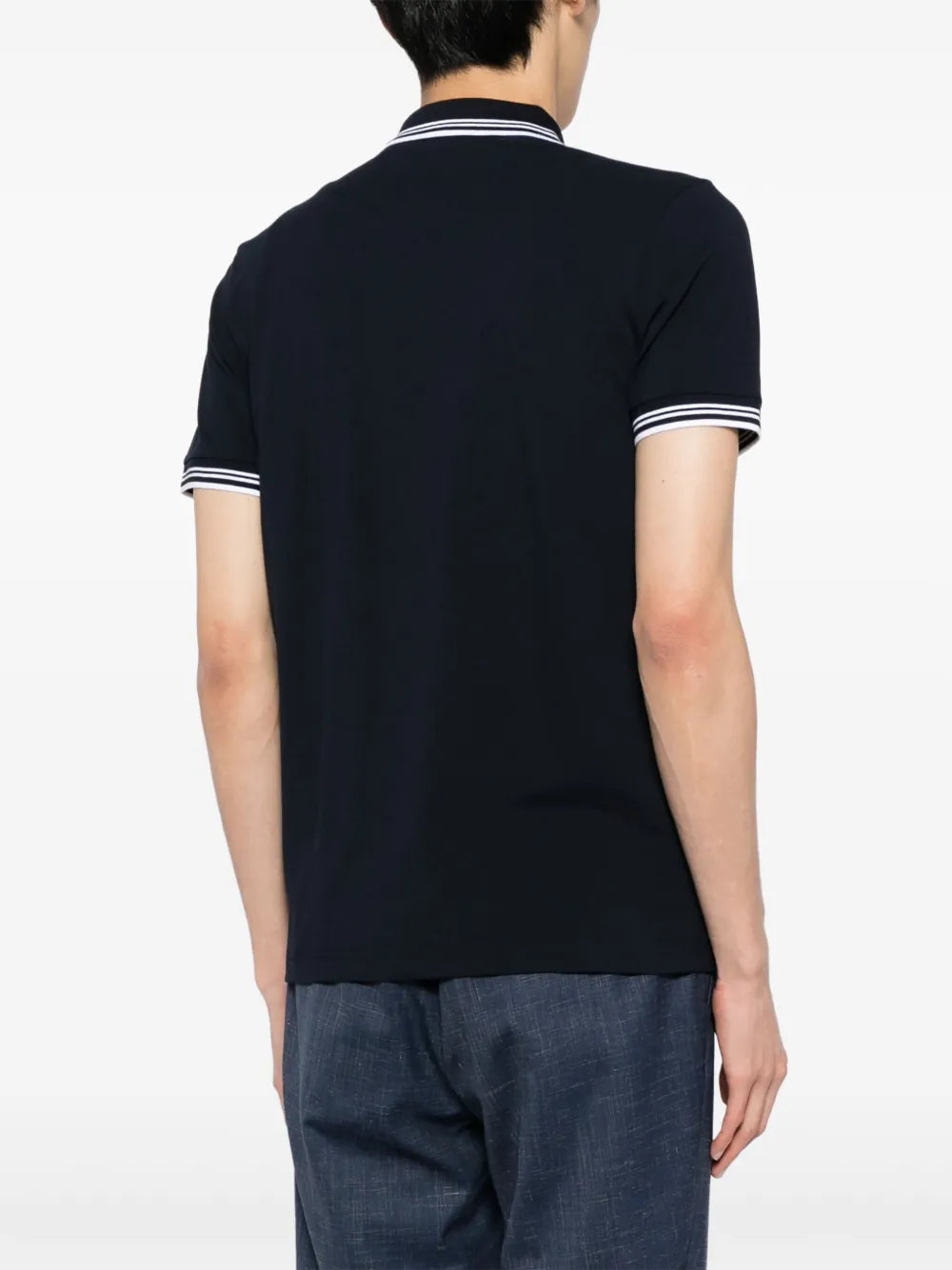 BOSS playera tipo polo con logo estampado