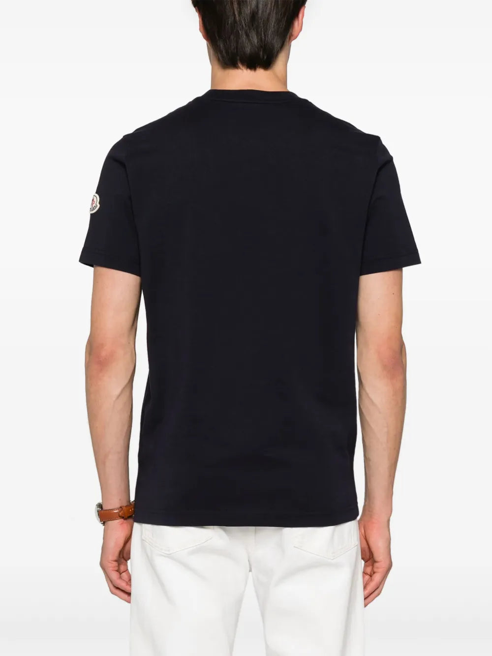 Moncler playera con logo afelpado