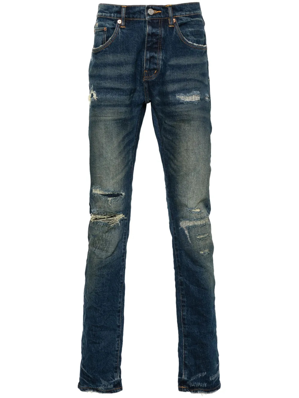 Purple Brand skinny jeans con efecto envejecido