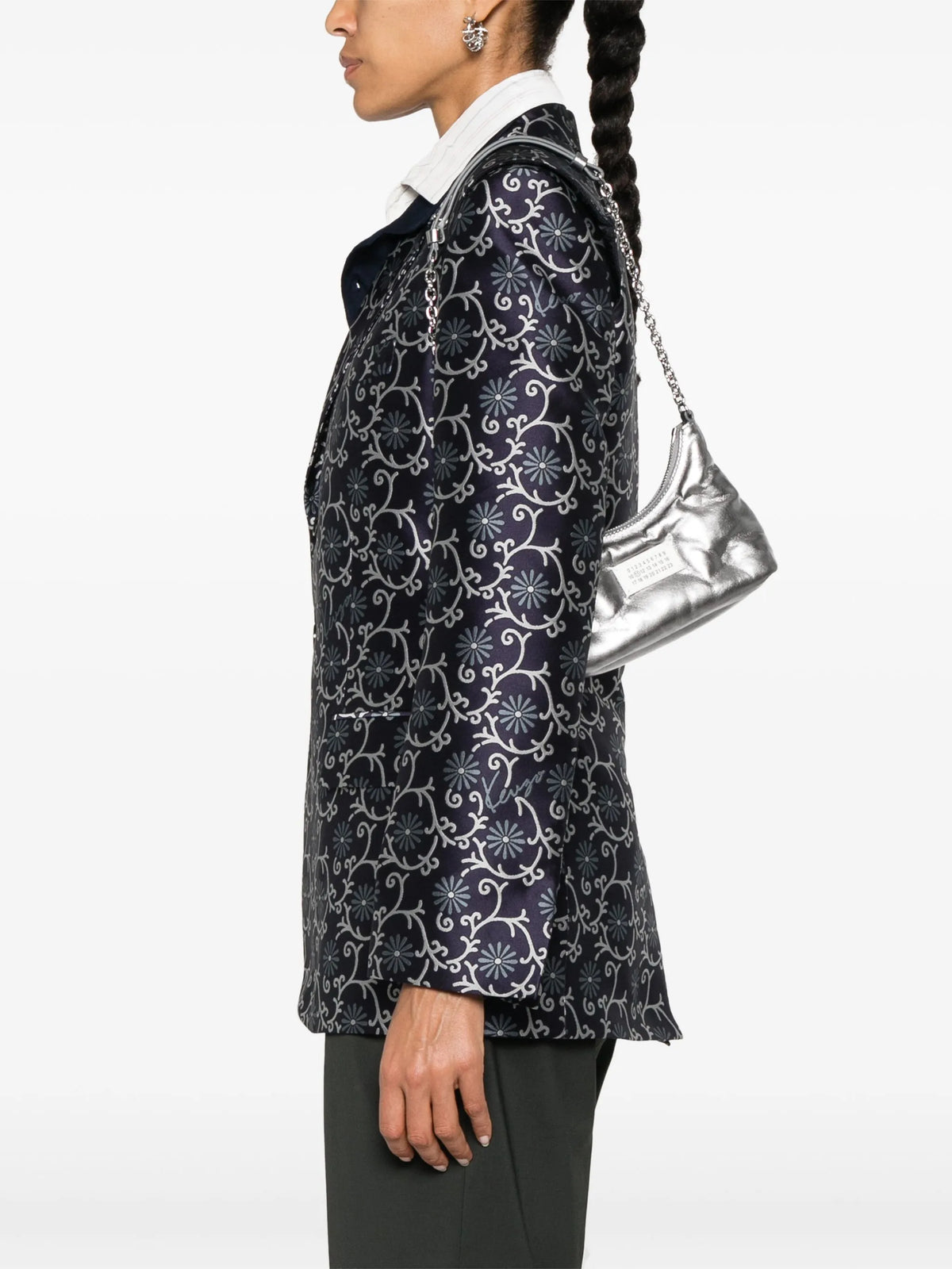 Maison Margiela bolsa Glam Slam micro - Plateado - imagen 2