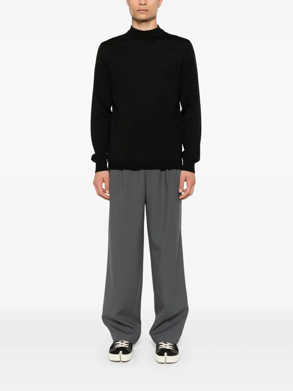 Maison Margiela suéter de lana merino - Negro - imagen 2