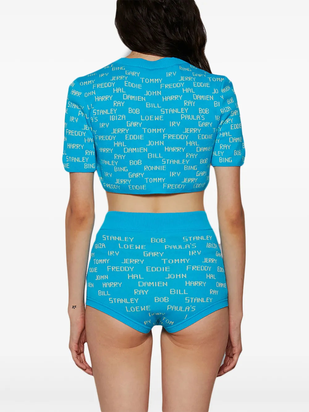 LOEWE top tejido con texto estampado