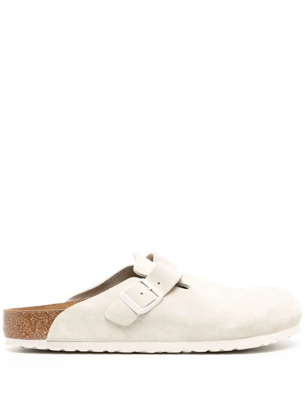 Birkenstock slippers de gamuza con hebilla