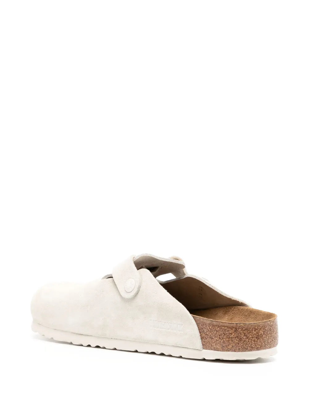 Birkenstock slippers de gamuza con hebilla