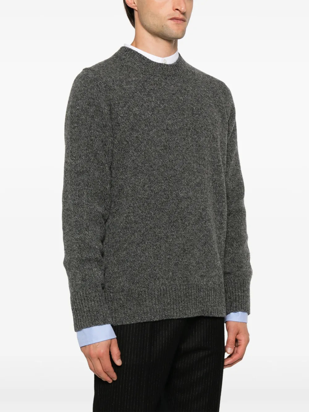 Maison Margiela suéter con cuello redondo - Gris - imagen 3