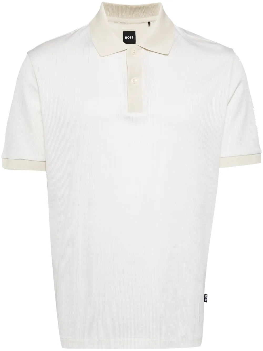 BOSS playera tipo polo tejida