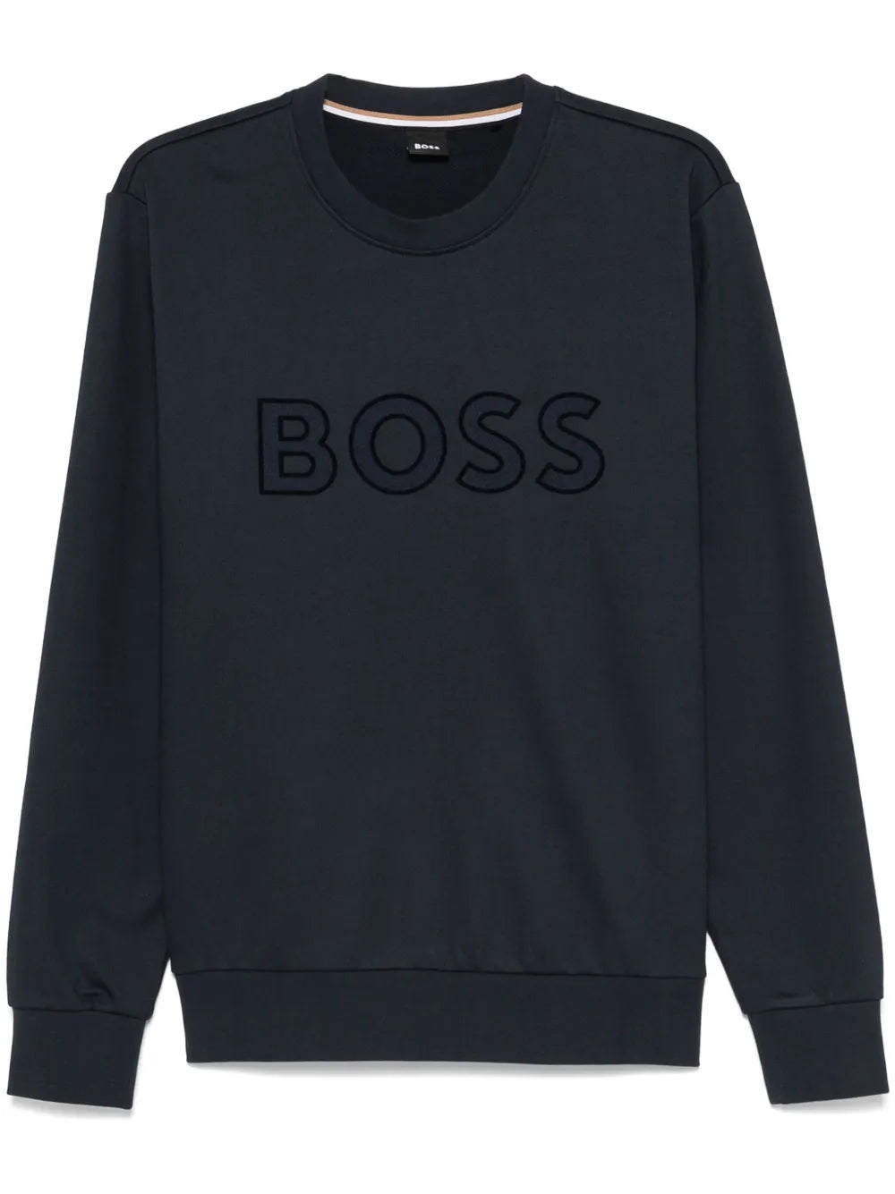 BOSS sudadera con logo afelpado
