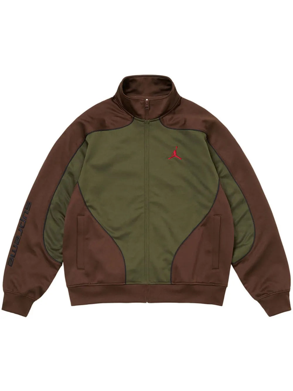 Supreme chamarra deportiva Tricot de SUPREME x Jordan - Verde - imagen 1