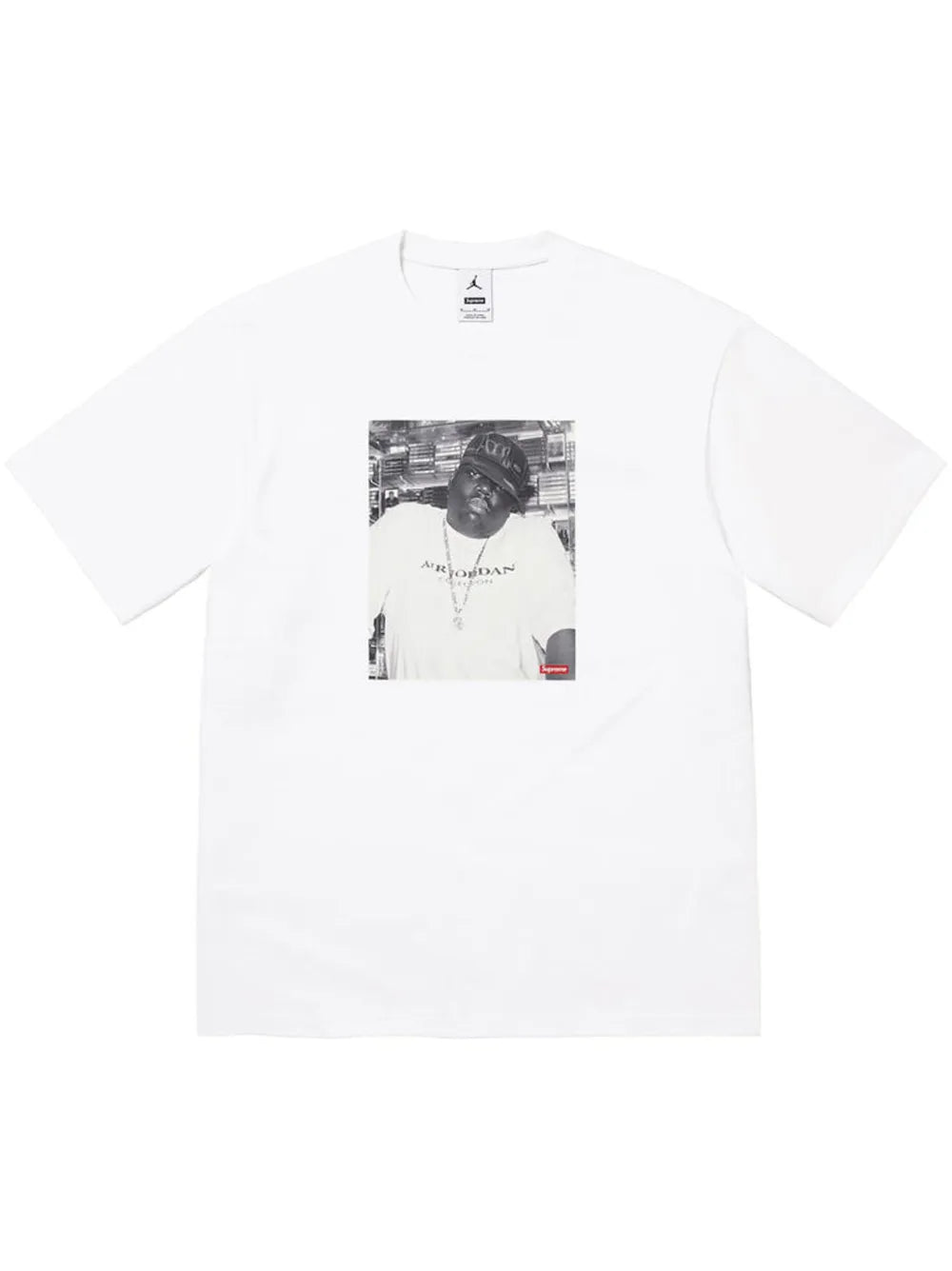 Supreme playera manga corta Biggie de SUPREME x Jordan - Blanco - imagen 1