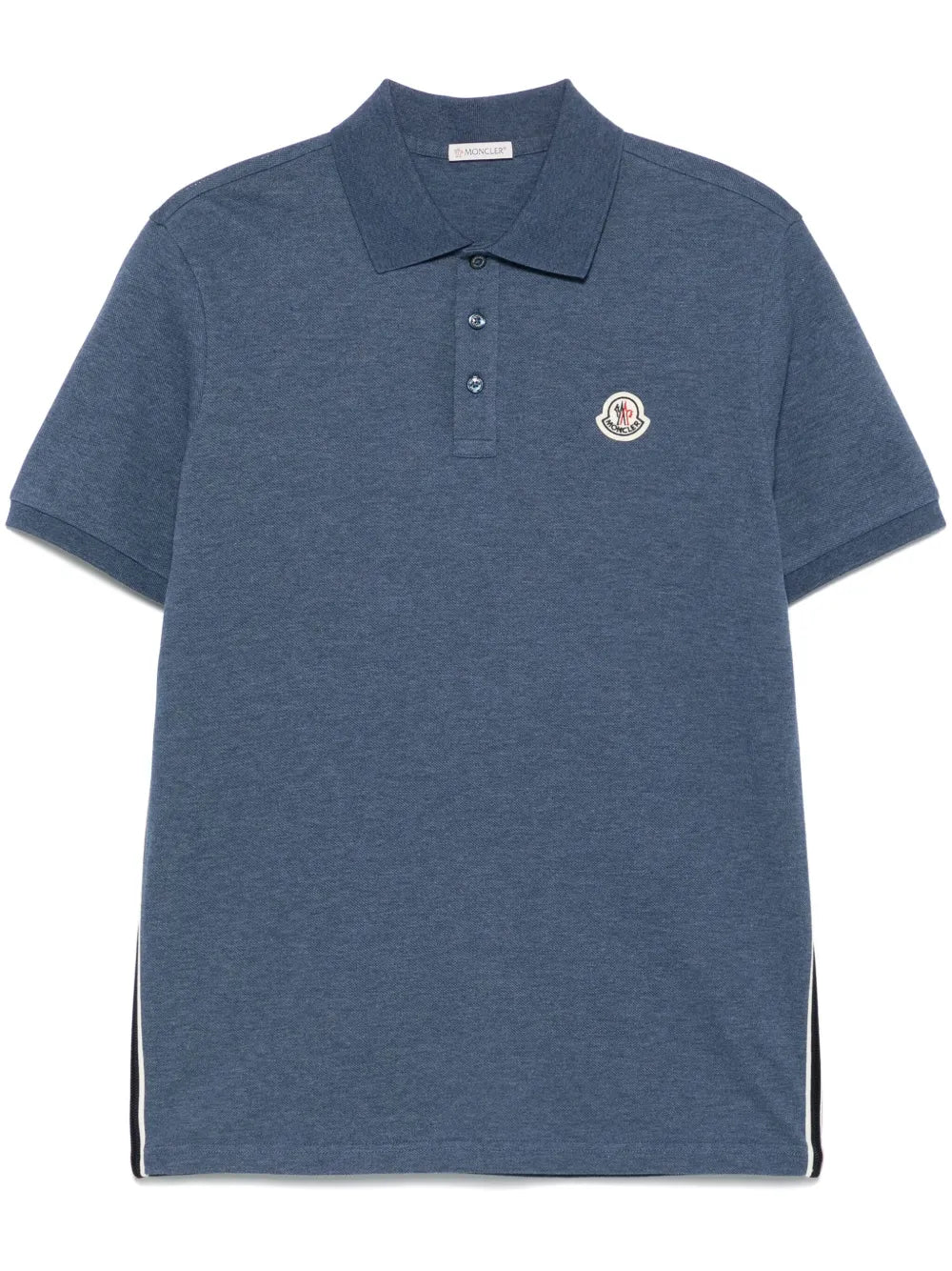 Moncler playera tipo polo con parche del logo