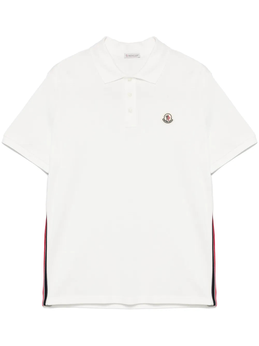 Moncler playera tipo polo con parche del logo