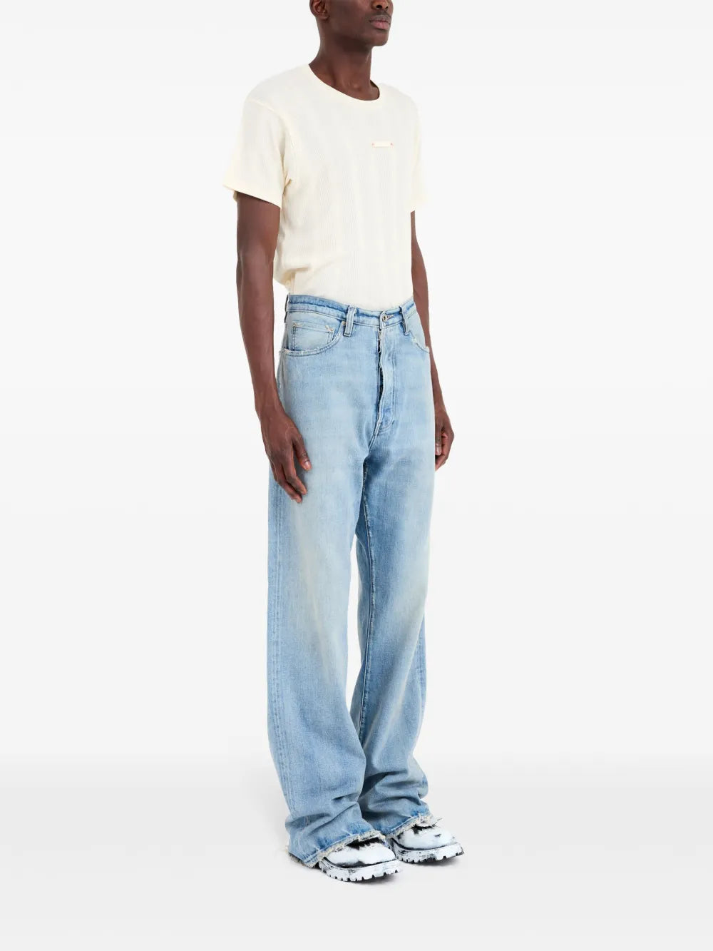 Maison Margiela jeans rectos con cinco bolsillos - Azul - imagen 3