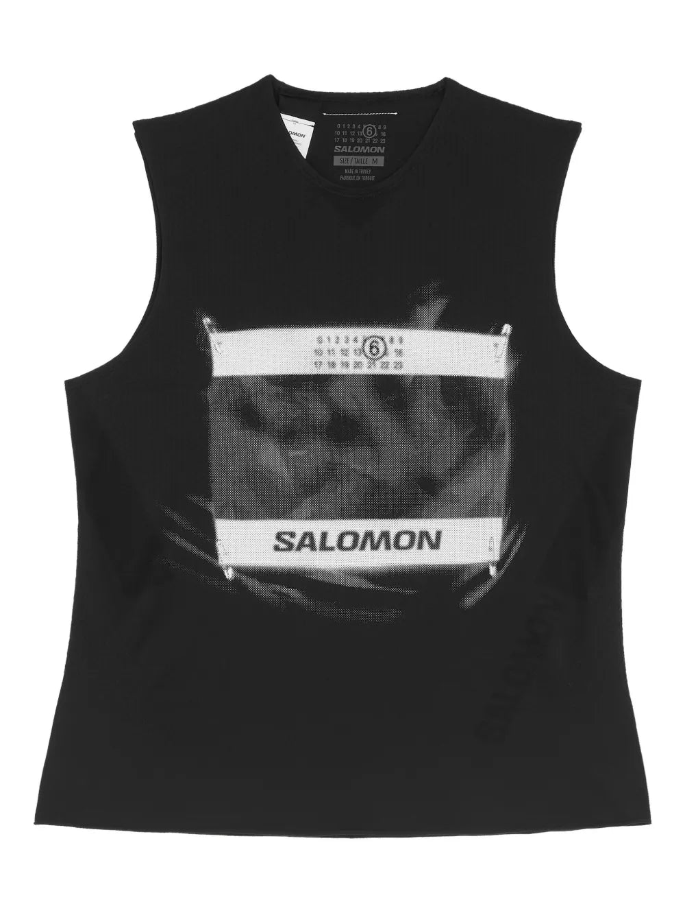 MM6 Maison Margiela X Salomon camiseta con logo estampado de MM6 Maison Margiela x Salomon - Negro - imagen 1