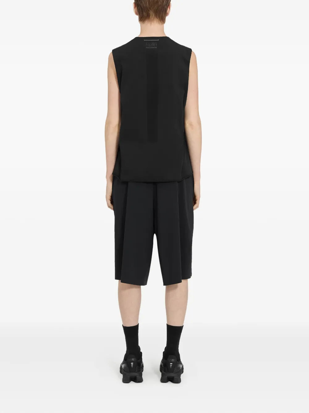 MM6 Maison Margiela X Salomon camiseta con logo estampado de MM6 Maison Margiela x Salomon - Negro - imagen 4