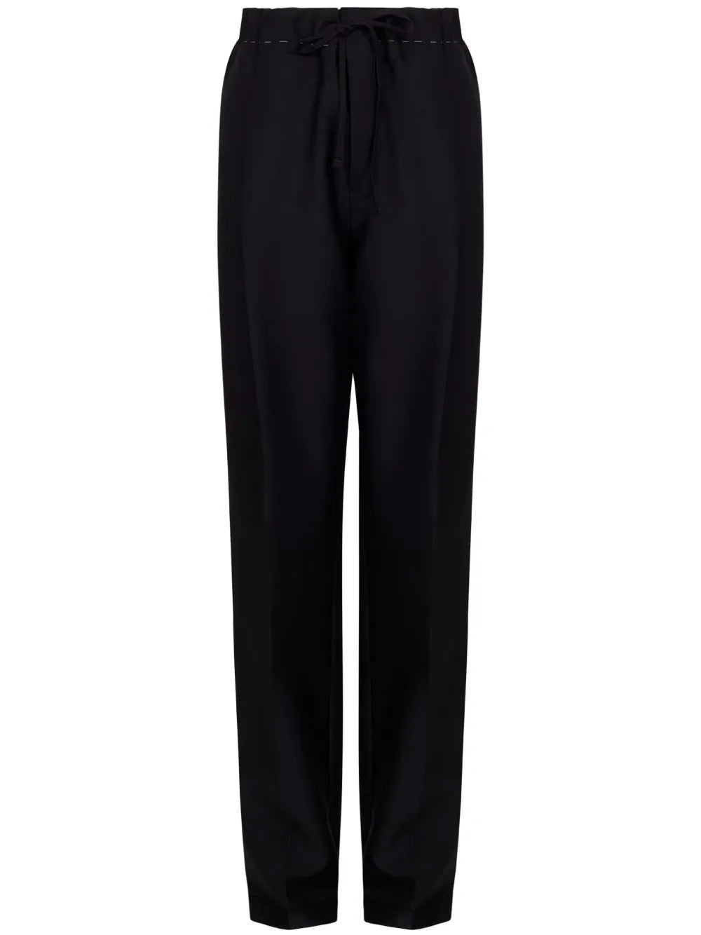 Maison Margiela pantalones con cordones en la pretina - Negro - imagen 1