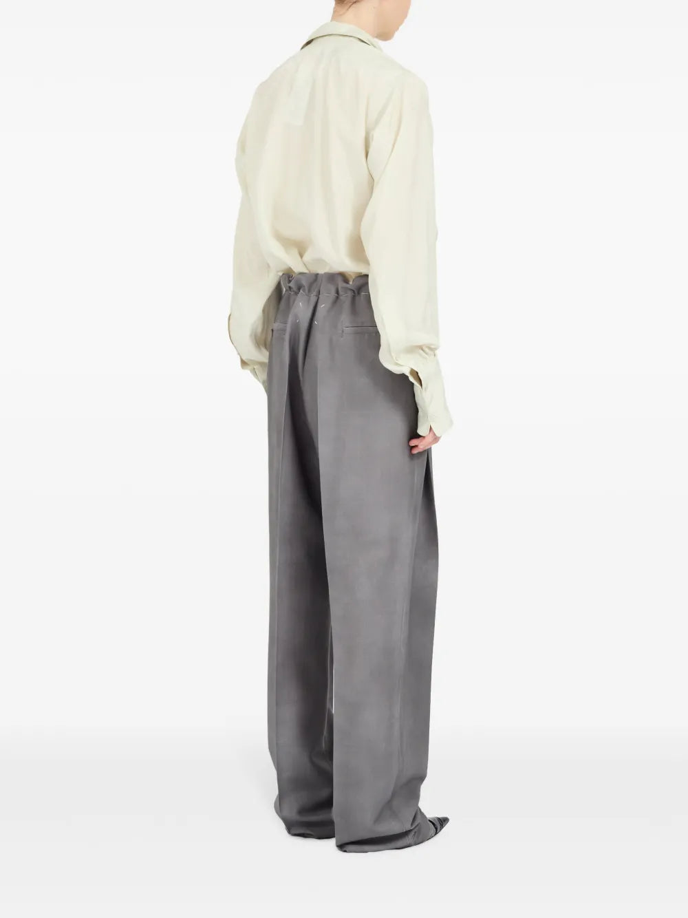 Maison Margiela pants con logo de cuatro costuras - Gris - imagen 4