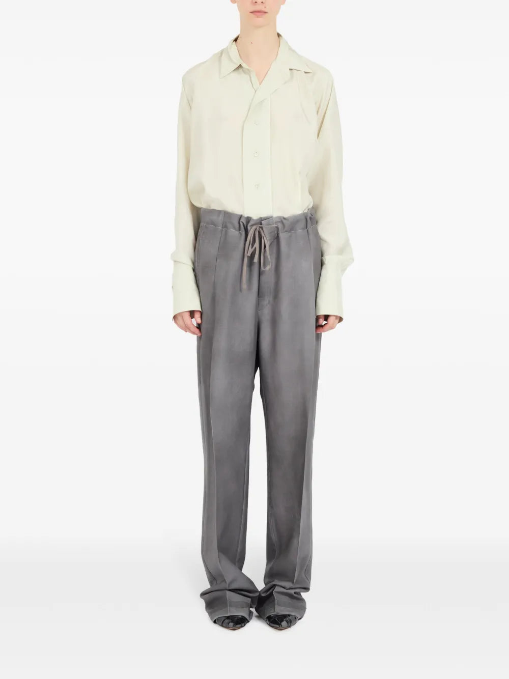 Maison Margiela pants con logo de cuatro costuras - Gris - imagen 2