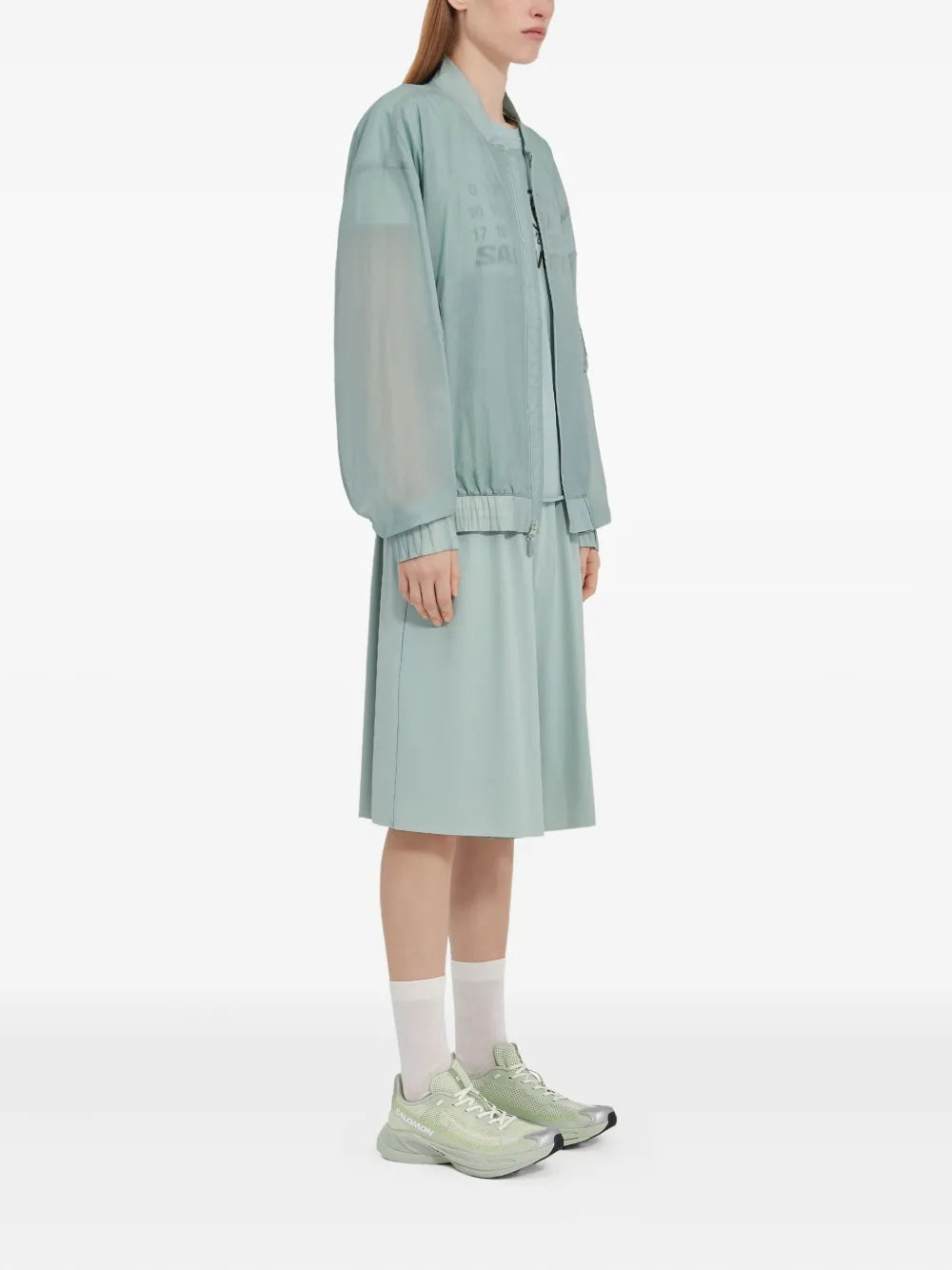 MM6 Maison Margiela X Salomon chamarra bomber con estampado de números de MM6 Maison Margiela x Salomon - Azul - imagen 3