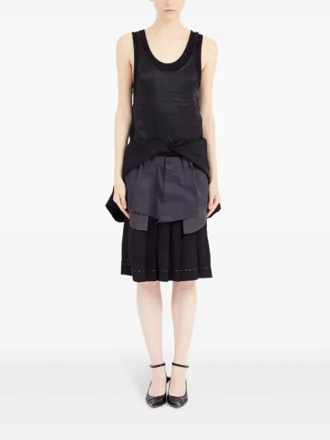 Maison Margiela vestido midi a capas - imagen 2