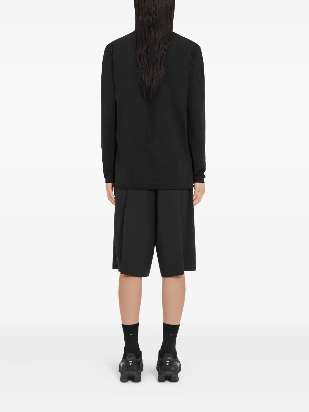 MM6 Maison Margiela X Salomon playera con estampado gráfico en colaboración con Salomon - Negro - imagen 4