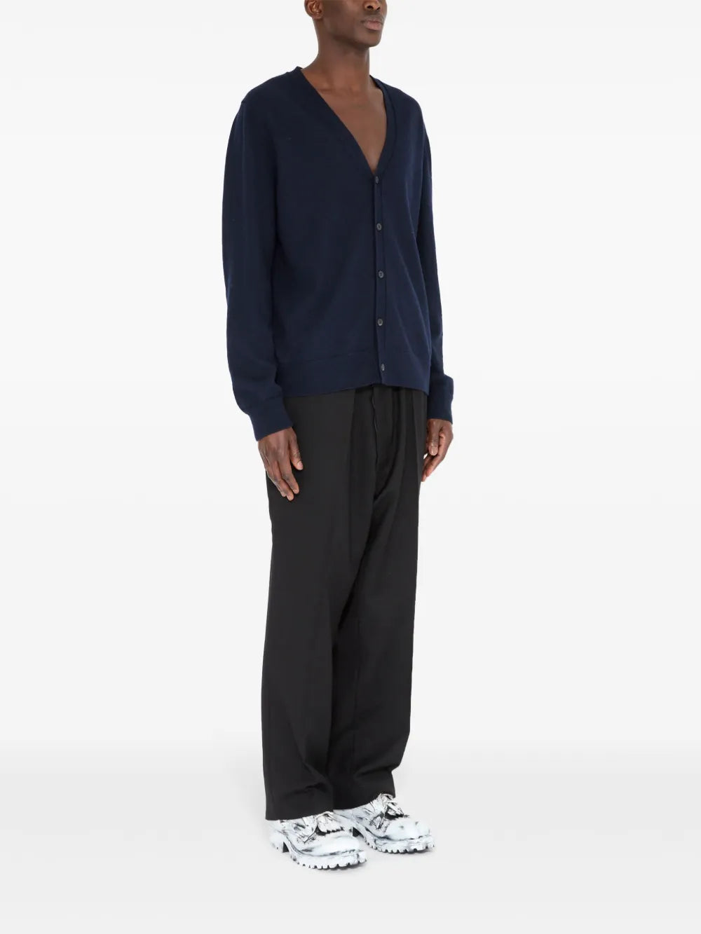 Maison Margiela cárdigan con botones - Azul - imagen 3