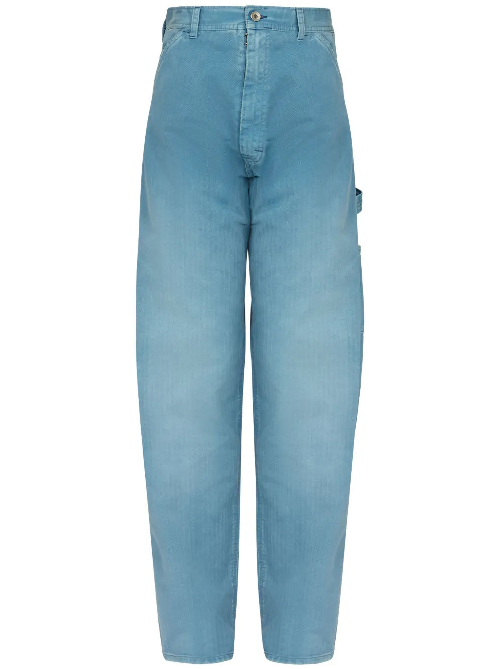 Maison Margiela jeans anchos drop crotch con logo bordado - Azul - imagen 1