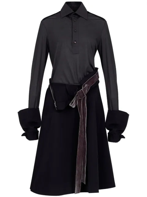Maison Margiela vestido midi con paneles - imagen 1