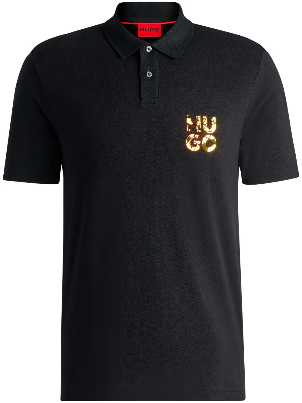 HUGO playera tipo polo con logo estampado