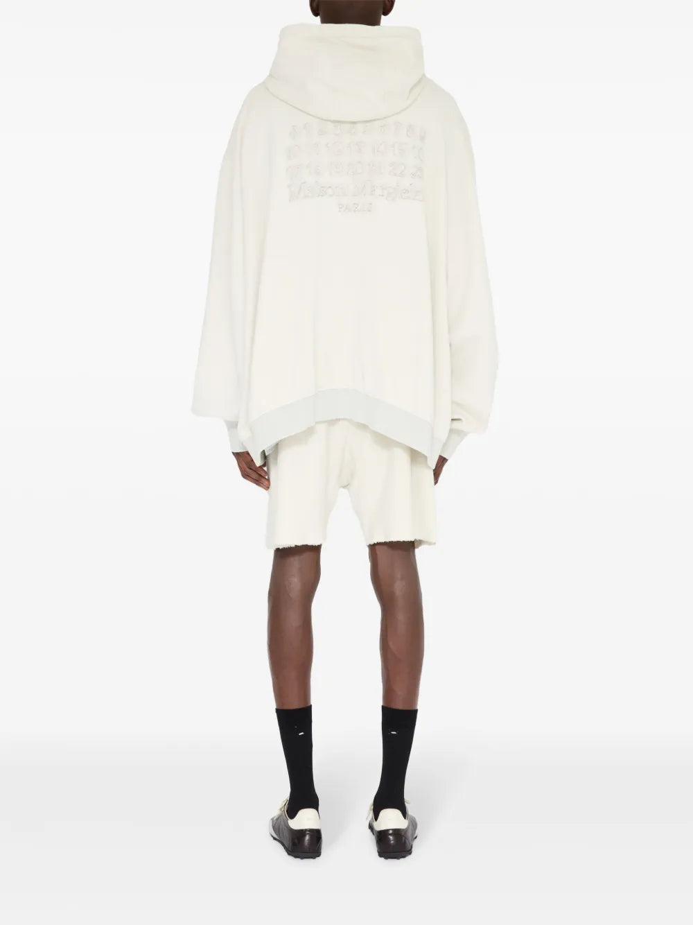 Maison Margiela hoodie con cordones y cierre - Neutro - imagen 4