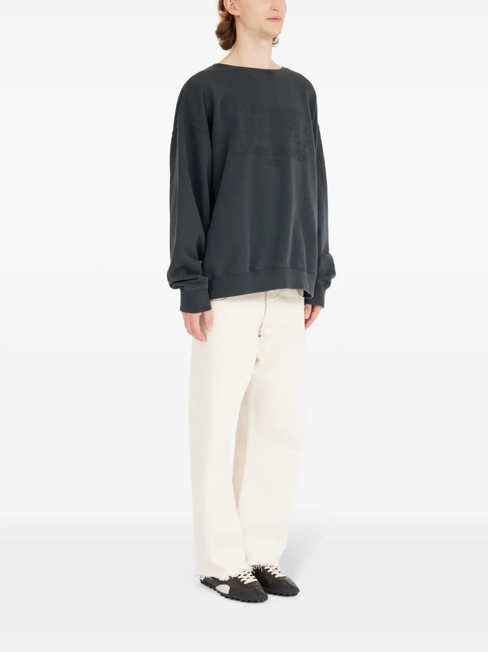 Maison Margiela suéter con motivo de números - Negro - imagen 3