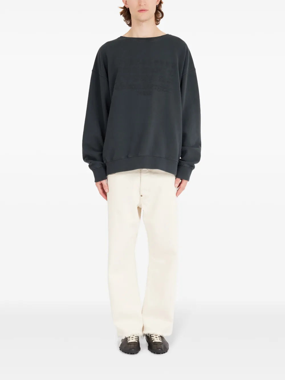 Maison Margiela suéter con motivo de números - Negro - imagen 2