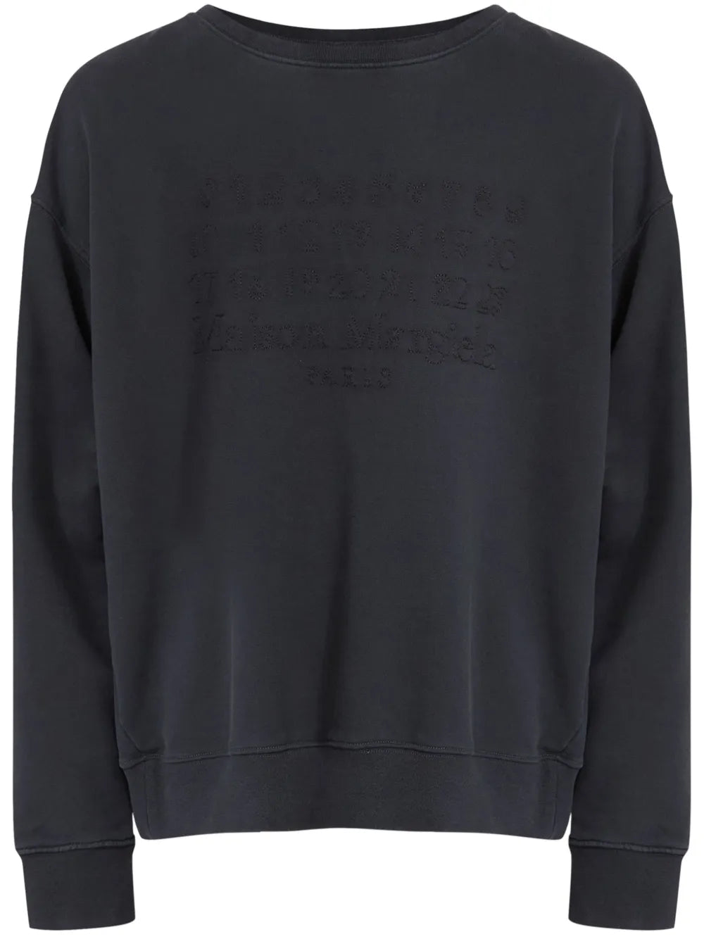 Maison Margiela suéter con motivo de números - Negro - imagen 1