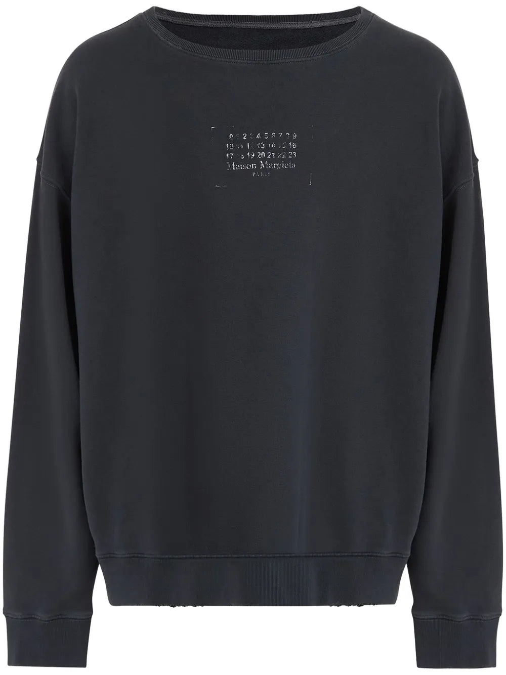 Maison Margiela suéter con motivo de números - Negro - imagen 1