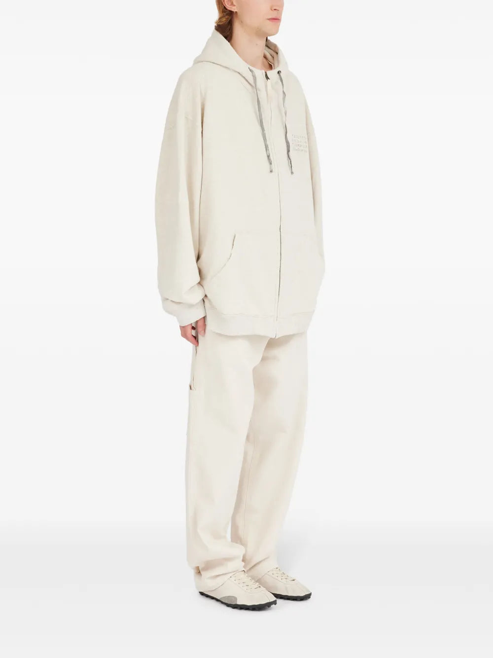 Maison Margiela hoodie con cordones - Neutro - imagen 3