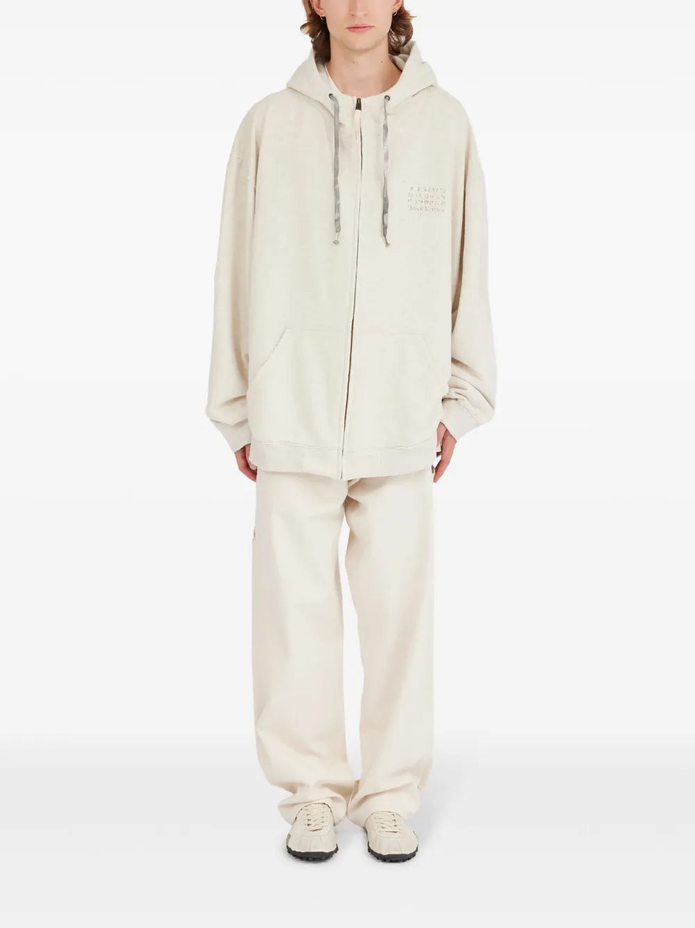 Maison Margiela hoodie con cordones - Neutro - imagen 2