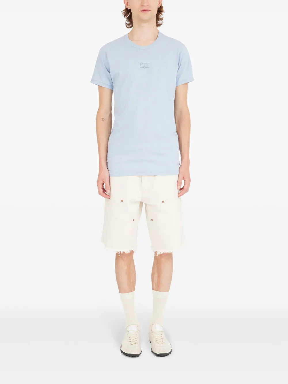 Maison Margiela playera con motivo de número - Azul - imagen 2